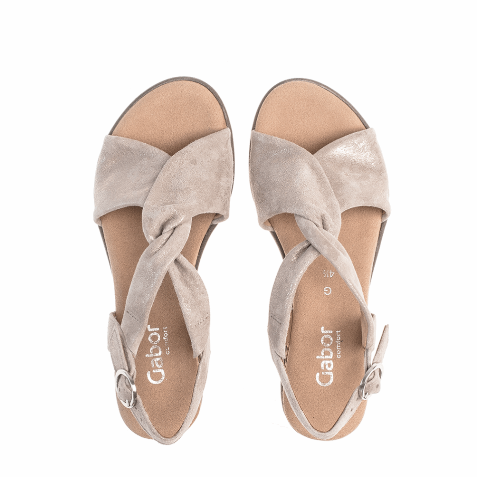 Sandale à Bride De Cheville Beige Gabor | Exclusif